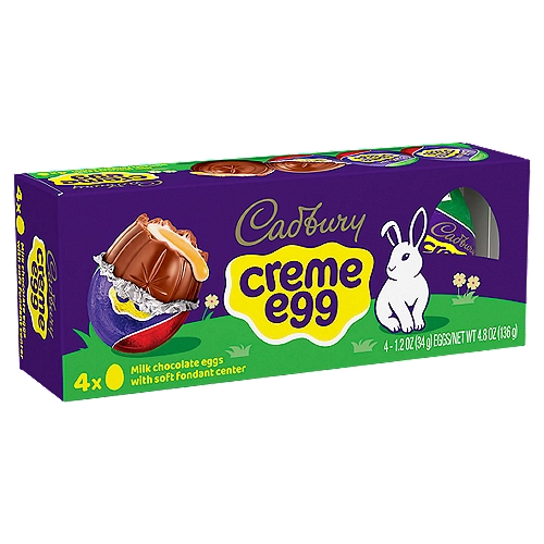 CADBURY CREME EGG Milk Chocolate and Fondant Easter Candy Box, 1.2 oz