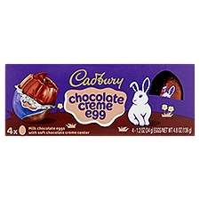 Cadbury Chocolate Creme Egg, 1.2 oz, 4 count