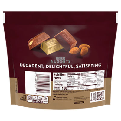 Hershey's Nuggets Milk Chocolate with Almonds Share Pack, 10.1 oz