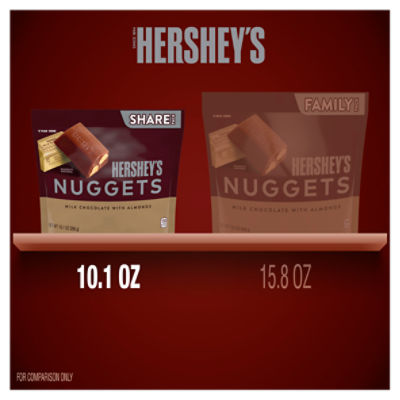 Hershey's Nuggets Milk Chocolate with Almonds Share Pack, 10.1 oz