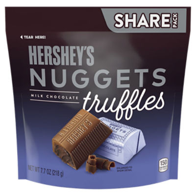 HERSHEY'S Nuggets Milk Chocolate Truffles Share Pack, 7.7 oz