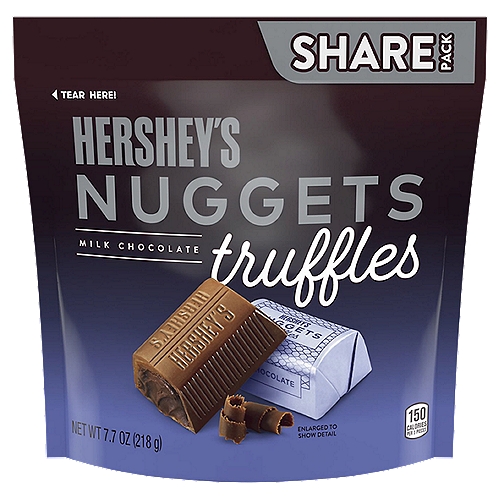 HERSHEY'S Nuggets Milk Chocolate Truffles Share Pack, 7.7 oz