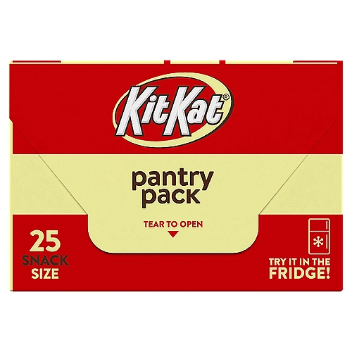 KIT KAT® Milk Chocolate Wafer Snack Size, Candy Pantry Pack, 12.25 oz