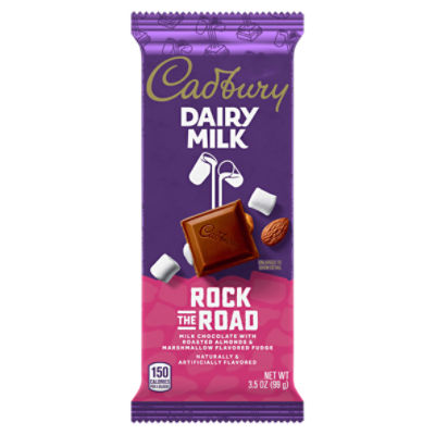 Cadbury Dairy Milk Rock the Road Milk Chocolate, 3.5 oz, 3.5 Ounce