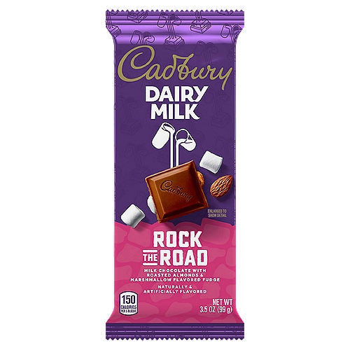 Cadbury Dairy Milk Rock the Road Milk Chocolate, 3.5 oz