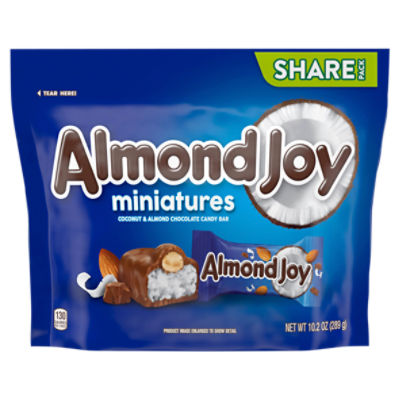 ALMOND JOY Miniatures Coconut and Almond Chocolate Candy Share Pack, 10.2 oz