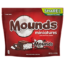 Mounds Miniatures Dark Chocolate & Coconut Candy Bar Share Pack, 10.3 oz