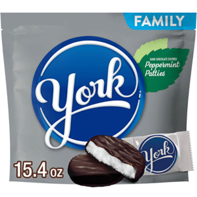 York Dark Chocolate Covered Peppermint Patties Family Pack, 15.4 oz, 15.4 Ounce