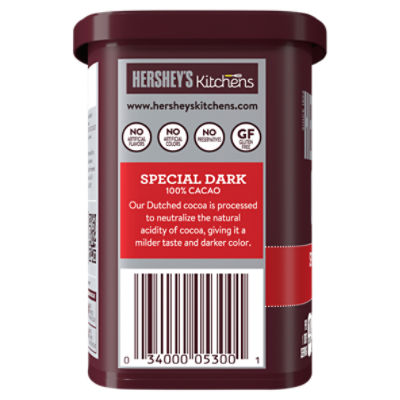 HERSHEY'S Special Dark Cocoa Baking Powder 8oz Canister