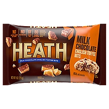 HEATH Milk Chocolate English Toffee Baking Bits, Gluten Free, 8 oz, Bag, 8 Ounce