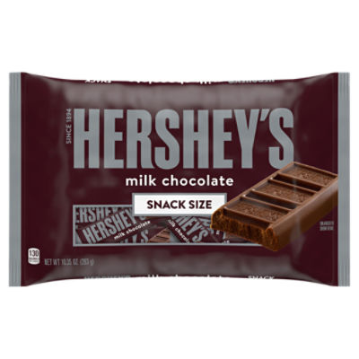 HERSHEY'S Milk Chocolate Snack Size, Halloween Candy Bag, 10.35 oz