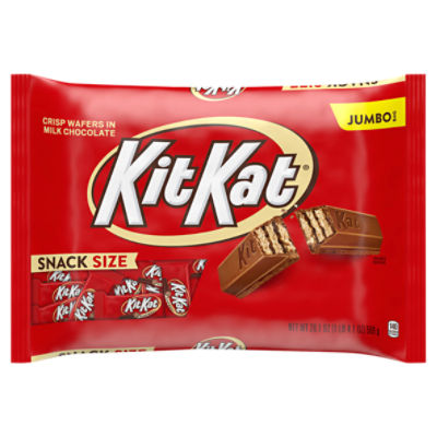 KIT KAT® Milk Chocolate Wafer Snack Size, Candy Jumbo Bag, 20.1 oz