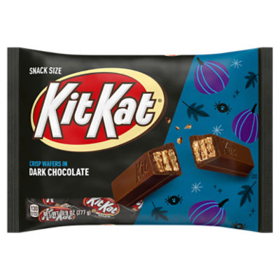 KIT KAT® Dark Chocolate Wafer Snack Size, Halloween Candy Bag, 9.8 oz, 9.8 Ounce