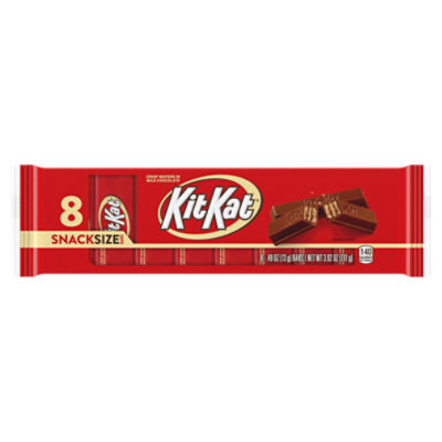 KIT KAT® Milk Chocolate Wafer Snack Size, Candy Bars, 0.49 oz, 3.92 Ounce