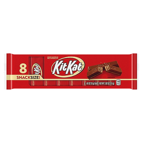 KIT KAT® Milk Chocolate Wafer Snack Size, Candy Bars, 0.49 oz