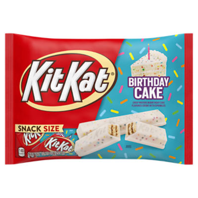 KIT KAT® Birthday Cake Flavored Wafer Snack Size, Candy Bag, 10.29 oz, 10.29 Ounce