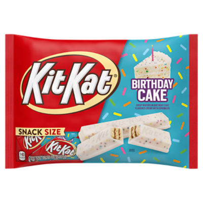 Kitkat Birthday Cake Flavored Crisp Wafers Snack Size, 10.29 oz