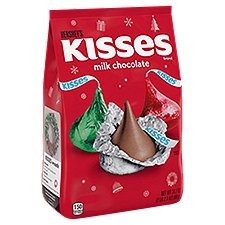HERSHEY'S KISSES Milk Chocolate Christmas Candy Bag, 34.1 oz, 34.1 Ounce