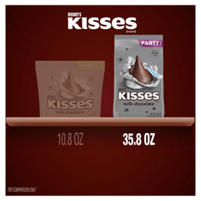 HERSHEY'S KISSES Milk Chocolate Candy Party Pack, 35.8 oz