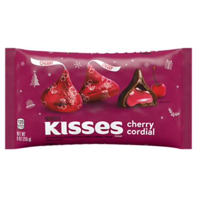 Hershey's Kisses Milk Chocolate Filled with Cherry Cordial Creme, 9 oz