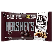 Hershey's Zero Sugar, Chocolate Chips, 8 Ounce