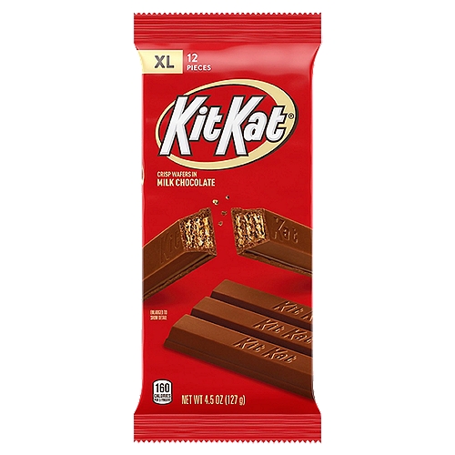 KIT KAT® Milk Chocolate Wafer Extra Large Candy, Individually Wrapped, 4.5 oz, Bar