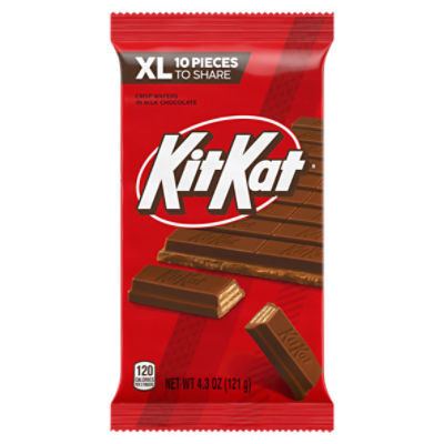 KitKat Crisp Wafers in Milk Chocolate XL, 10 count, 4.3 oz, 4.3 Ounce