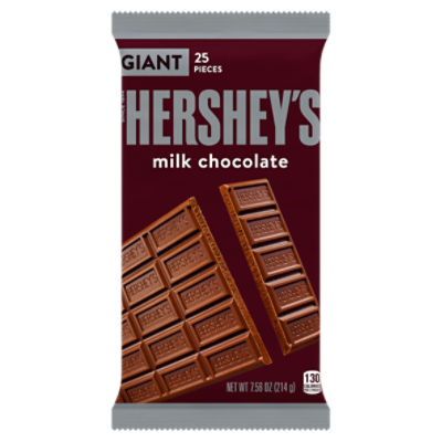 HERSHEY'S Milk Chocolate Giant, Candy Bar, 7.56 oz
