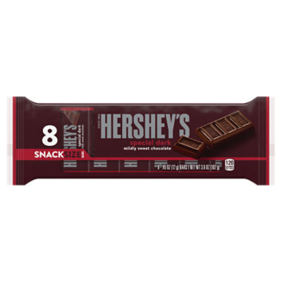 HERSHEY'S SPECIAL DARK Mildly Sweet Chocolate Snack Size, Candy Bars, 0.45 oz