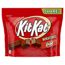 KIT KAT® Miniatures Milk Chocolate Wafer Candy Bars, Individually Wrapped, 10.1 oz, Share Bag