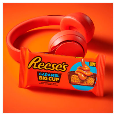 REESE'S Milk Chocolate King Size Peanut Butter Cups, 2.8 oz