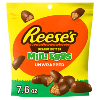 Reese's Unwrapped Miniature Chocolate Candy & Peanut Butter Creme Eggs, 7.6 oz