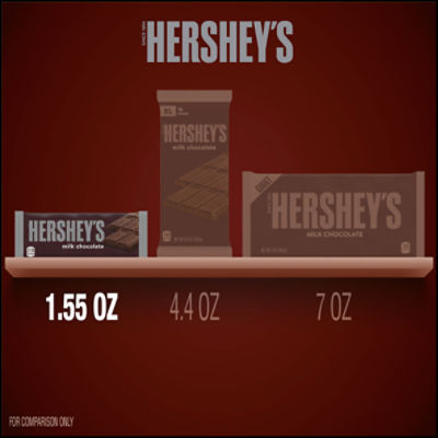 Hershey's Milk Chocolate Bars Full Size, 1.55 oz, 6 count