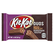 KitKat Duos Mocha + Chocolate, Crisp Wafers, 1.5 Ounce