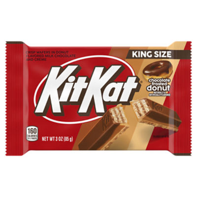 KIT KAT® Chocolate Frosted Donut Flavored King Size, Candy Bar, 3 oz