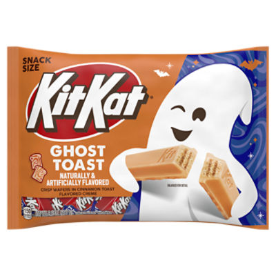 KIT KAT® Cinnamon Toast Flavored Creme Wafer Snack Size, Halloween Candy Bag, 9.8 oz