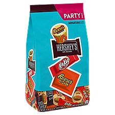HERSHEY'S, KIT KAT® and REESE'S Assorted Flavored Miniatures, Candy Party Pack, 33.38 oz
