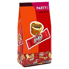 KIT KAT® and REESE'S Assorted Milk Chocolate Flavored Miniatures, Candy Party Pack, 33.36 oz
