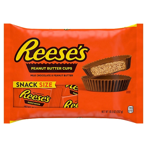 Reese's Milk Chocolate & Peanut Butter Cups Snack Size, 10.5 oz