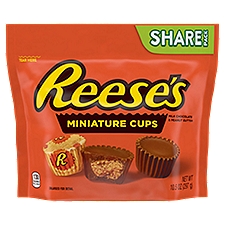 Reese's Milk Chocolate & Peanut Butter, Miniature Cups, 10.5 Ounce