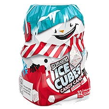 ICE BREAKERS ICE CUBES Candy Cane Christmas Sugar Free Chewing Gum Bottle, 2.6 oz