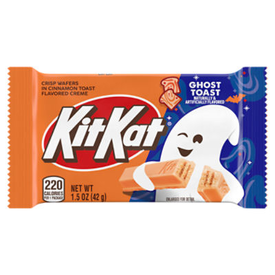 KIT KAT® Cinnamon Toast Flavored Creme Wafer Snack Size, Halloween Candy Bar, 1.5 oz