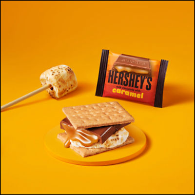 Hershey's Milk Chocolate With Caramel Full Size, 1.4 fl oz, 6 count