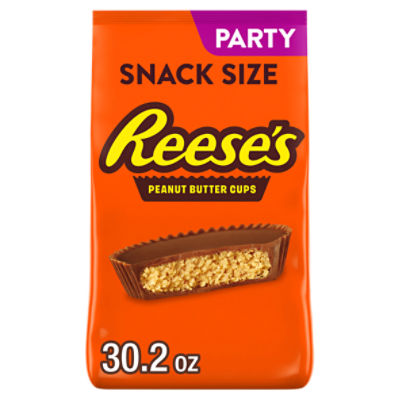 Reese's Milk Chocolate & Peanut Butter Cups Snack Size Party Pack, 30.2 oz
