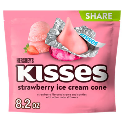 Hershey's Kisses Strawberry Ice Cream Cone Share Pack, 8.2 oz