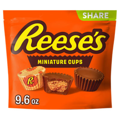 Reese's Miniature Milk Chocolate & Peanut Butter Cups Candy Share Pack, 9.6 oz