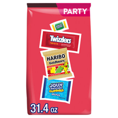 Haribo Candy Assortment Party Pack, 31.4 oz