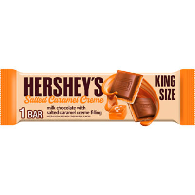 Hershey's Salted Caramel Creme Milk Chocolate King Size, 2.2 oz