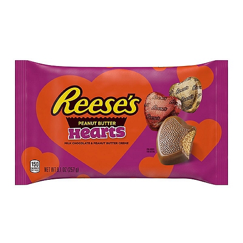 Reeses Peanut Butter Hearts. 9.1 oz.