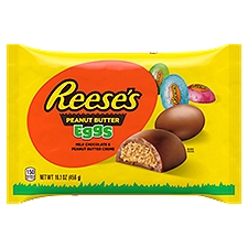REESE'S Milk Chocolate Peanut Butter Creme Eggs Candy, Easter, 16.1 oz, Bag